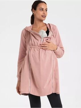 NEW Seraphine Baby Wearing Hoodie Zipper Swing Pink Small NWT SEE PHOTOS